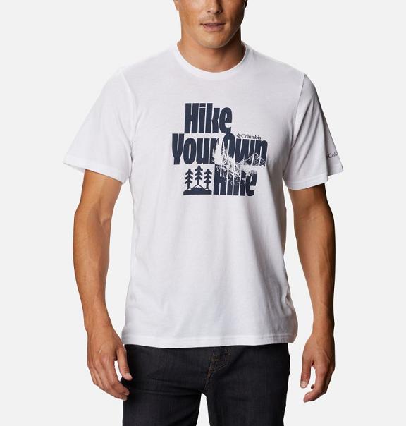Columbia Alpine Way T-Shirt Men White USA (US405707)